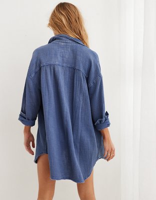 Aerie Pool-To-Party Cover Up Shirt