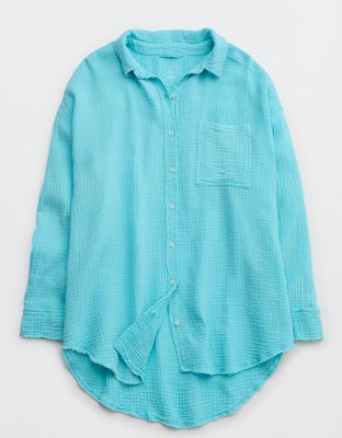 Aerie Pool-To-Party Cover Up Shirt