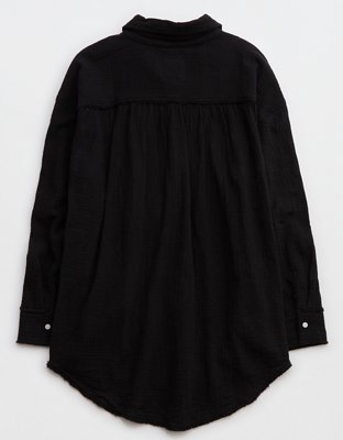 Aerie Gauzy Coverup Shirt