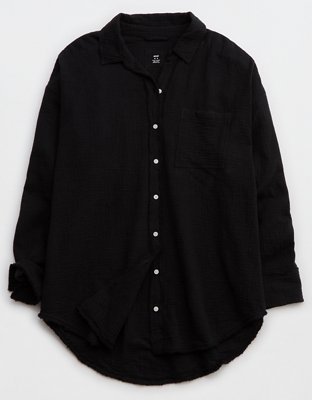Aerie Gauzy Coverup Shirt