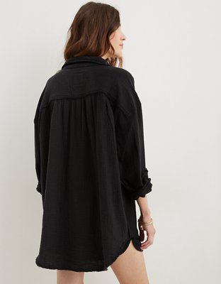 Aerie Gauzy Coverup Shirt