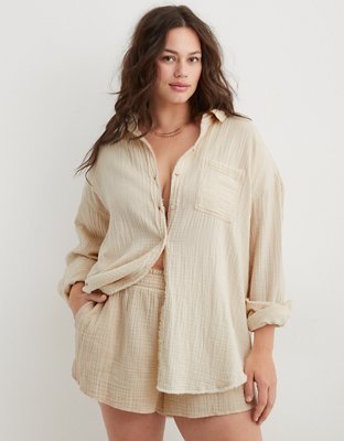 Aerie Pool-To-Party Cover Up Shirt