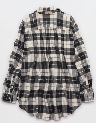Aerie Anytime Fave Flannel Button Down Shirt