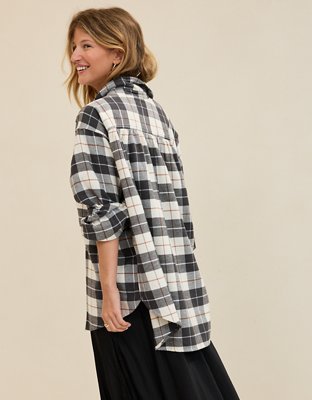 Aerie Anytime Fave Flannel Button Down Shirt