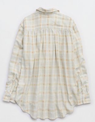 Aerie Anytime Fave Flannel Button Down Shirt
