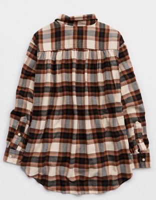 Aerie Anytime Fave Flannel Button Down Shirt