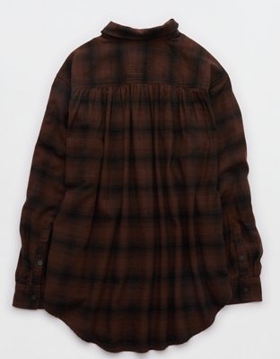 Aerie Anytime Fave Flannel Button Down Shirt