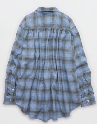 Aerie Anytime Fave Flannel Button Down Shirt