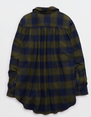Aerie Anytime Fave Flannel Button Down Shirt