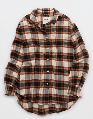 Aerie MagnaReady Adaptive Anytime Fave Flannel Shirt