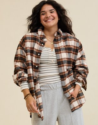 Aerie MagnaReady Adaptive Anytime Fave Flannel Shirt