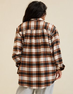 Aerie MagnaReady Adaptive Anytime Fave Flannel Shirt