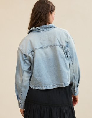 Aerie Cropped Buttondown Shirt