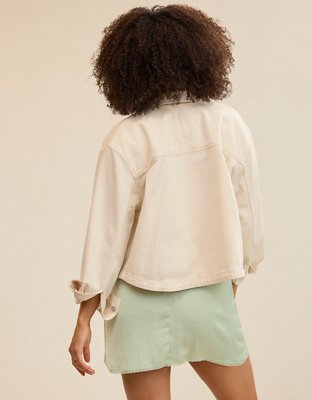 Aerie Cropped Buttondown Shirt