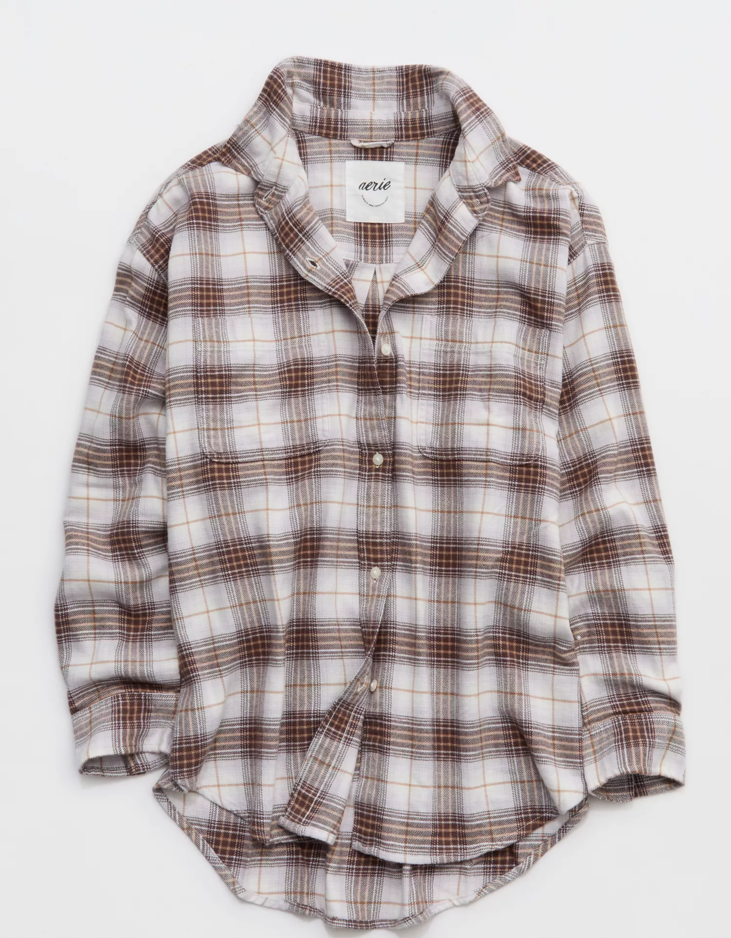 Aerie Anytime Fave Flannel Oversized Shirt - thumbnail 3