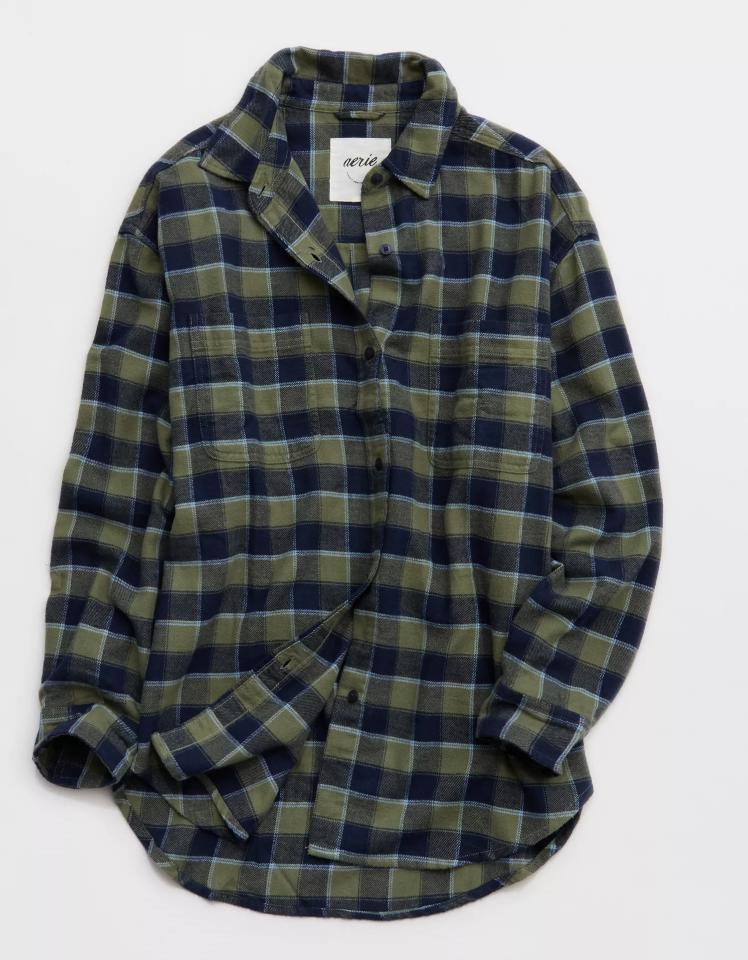 Aerie Anytime Fave Flannel Oversized Shirt - thumbnail 9