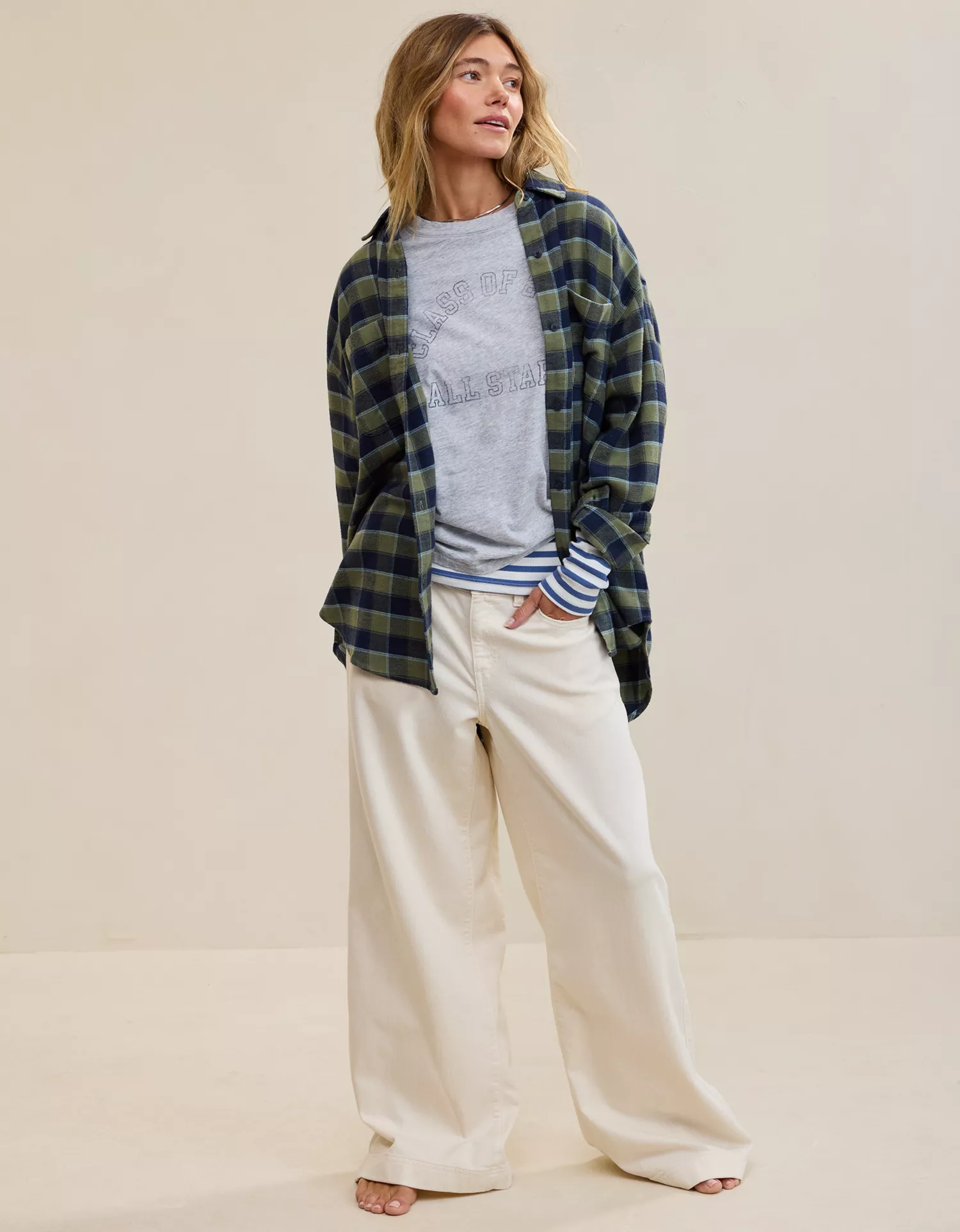 Aerie Anytime Fave Flannel Oversized Shirt - thumbnail 7