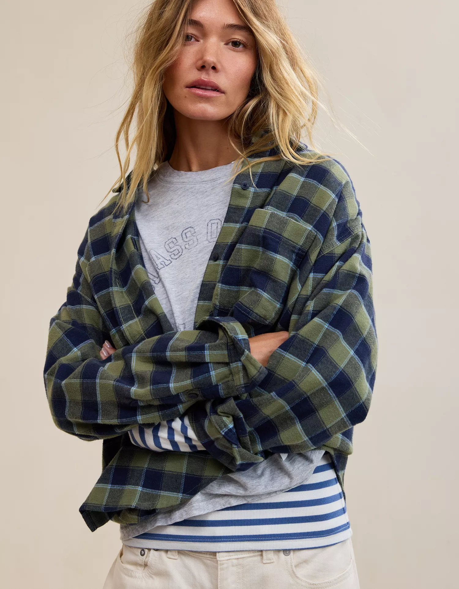 Aerie Anytime Fave Flannel Oversized Shirt - thumbnail 10