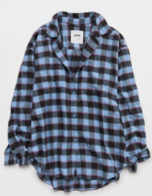 Chemisier boutonné en flanelle favori Anytime Aerie