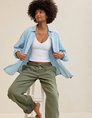 Aerie Anytime Fave Woven Shirt