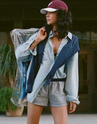 Aerie Anytime Fave Woven Shirt