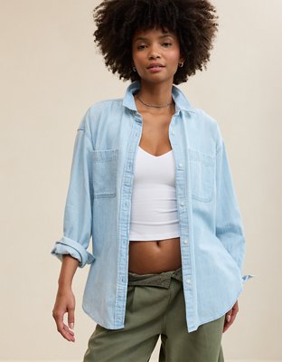 Aerie Anytime Fave Woven Shirt | Aerie