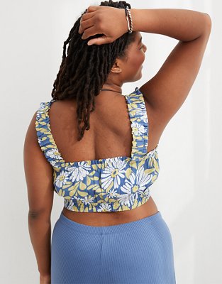 Женские топы Aerie Woven Cropped Tank Top — фото 2