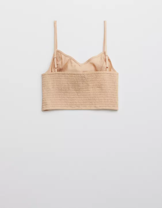 Aerie Woven Tie Front Tank Top
