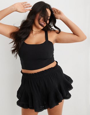 aerie rock n ruffle mini dress Aerie Rock'n Ruffle Mini Dress S (4-6)