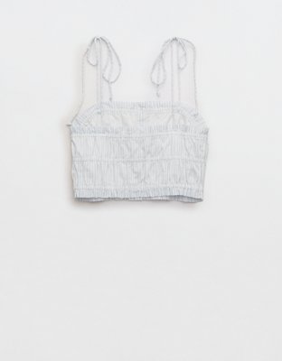 Aerie Woven Button Front Tank Top