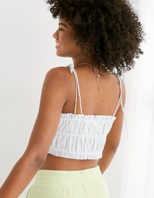 Aerie Woven Button Front Tank Top