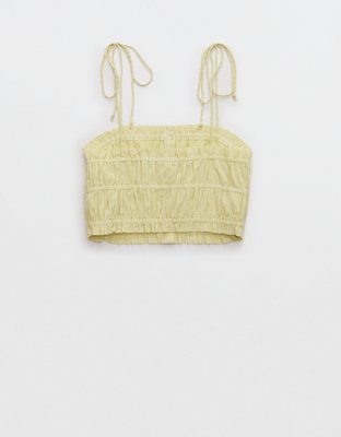 Aerie Woven Button Front Tank Top