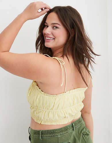 Aerie Woven Button Front Tank Top
