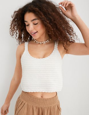 Aerie Summer Nights Cropped Tank Top