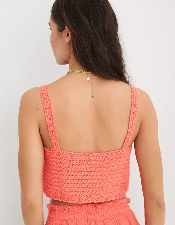 Aerie Summer Nights Cropped Tank Top