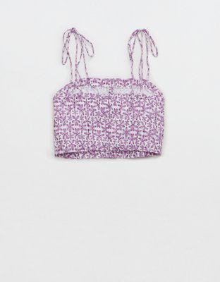 Aerie Woven Button Front Tank Top