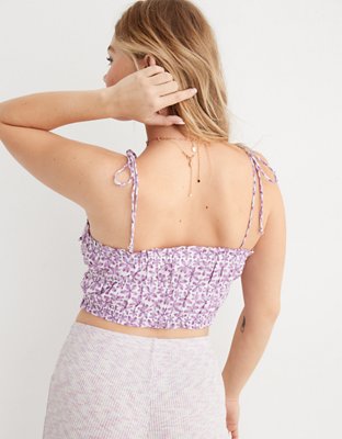 Aerie Woven Button Front Tank Top