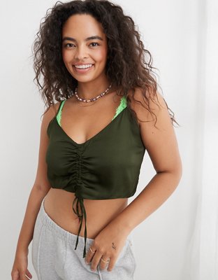 Aerie Shine Cropped Tank Top