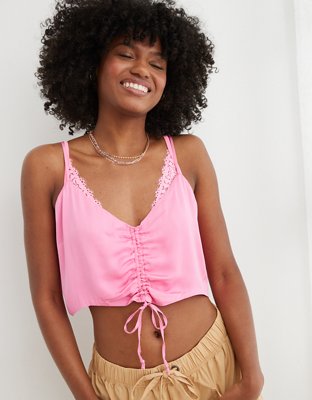 Aerie Shine Cropped Tank Top