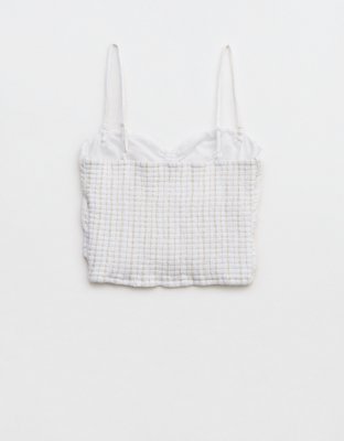 Aerie Gauzy Cinched Tube Top
