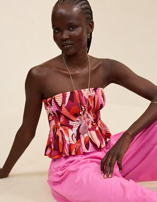 Aerie Party Smocked Tube Top