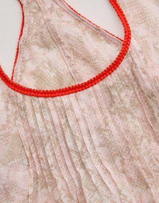 Aerie Woven Scoop Neck Tank Top