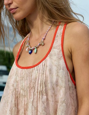 Aerie Woven Scoop Neck Tank Top