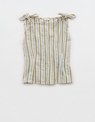 Aerie Day-Off Shoulder Tie Top