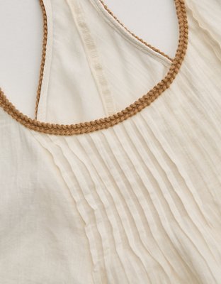 Aerie Woven Scoop Neck Tank Top