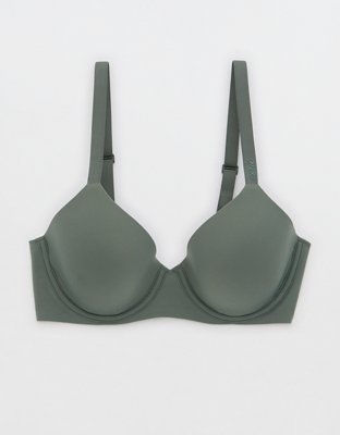 Passional Push-Up Lightly Padded Underwired Demi Cup Bra in Grey