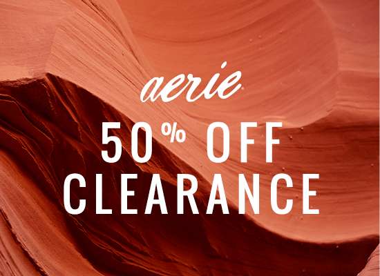 Aerie 50 percent off clearance