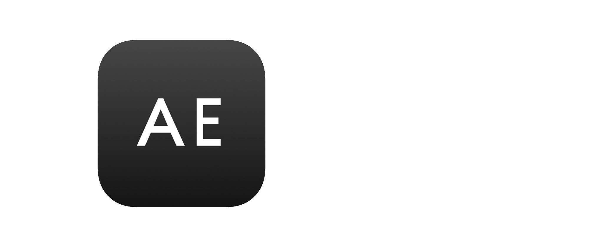 Logo de la aplicación de AE