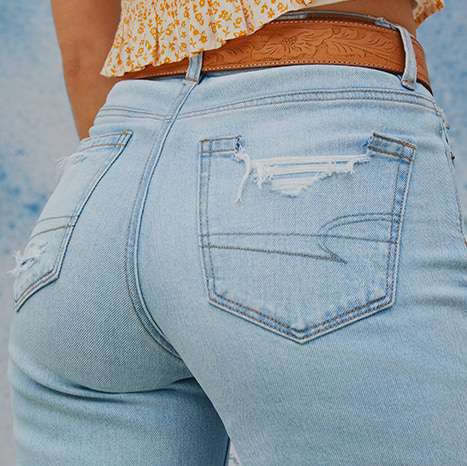 close up of women's AE jeans