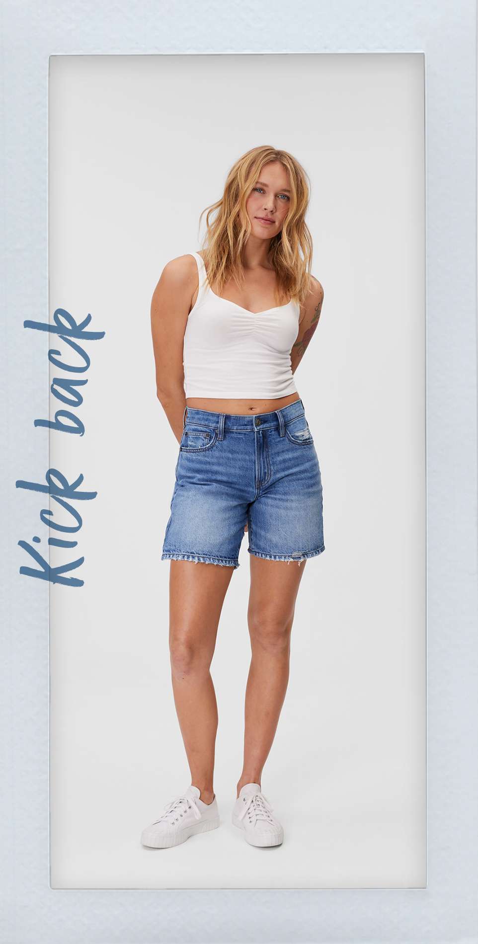 American eagle bermuda sales jean shorts